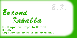 botond kapalla business card